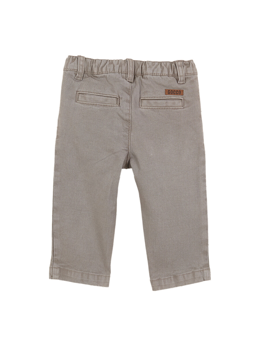 Pantalon Todo Gomas La Cintura Gris Medio