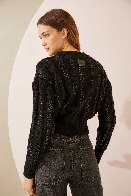 SWEATER CRAB NEGRO