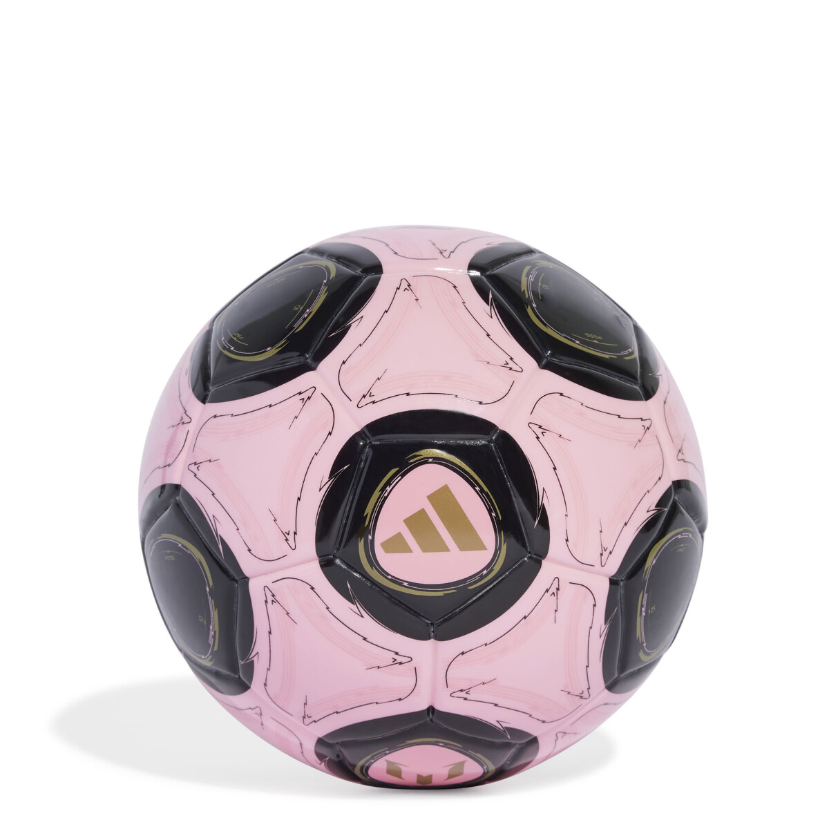 Pelota Adidas Mini Messi - Rosado - Negro - Dorado 