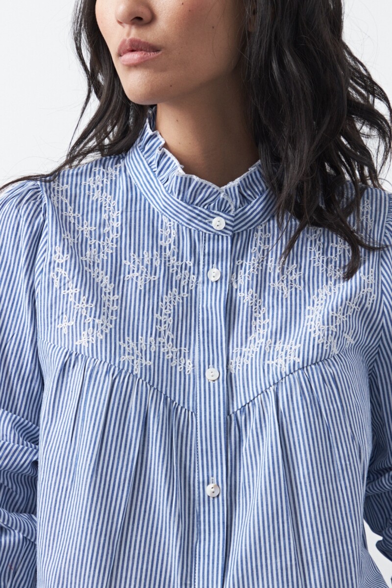 CAMISA FIRA Blanco/Azul