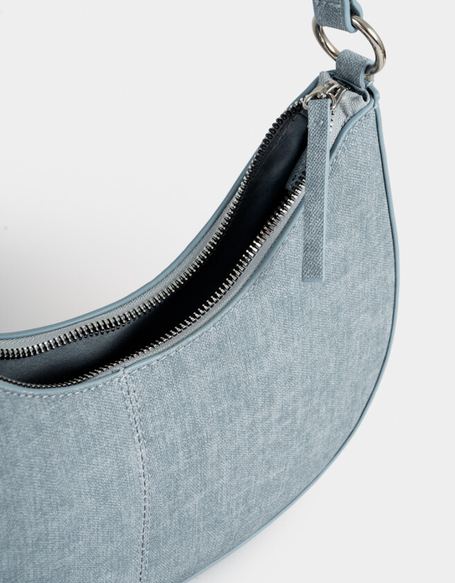Bandoleras Bandolera Baguette Denim - Azul Gastado