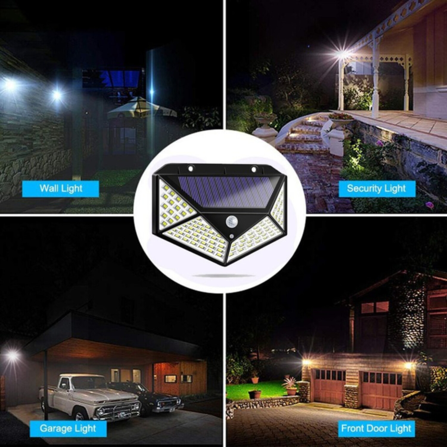 Foco 24 LED Solar Recargable Luz Regulable Colgante — Atrix