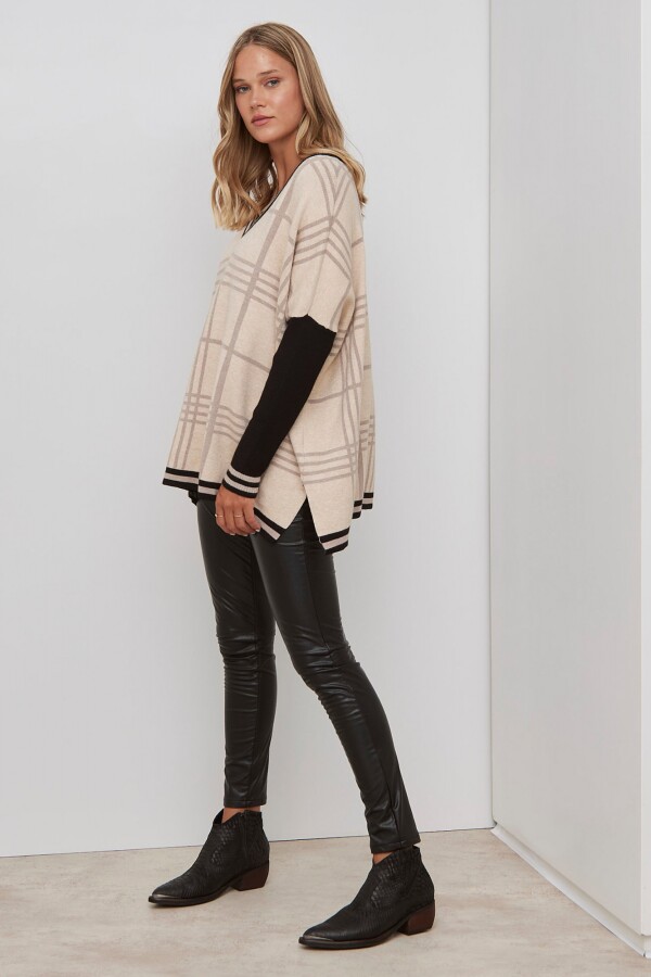 Buzo Colorblock BEIGE/MULTI