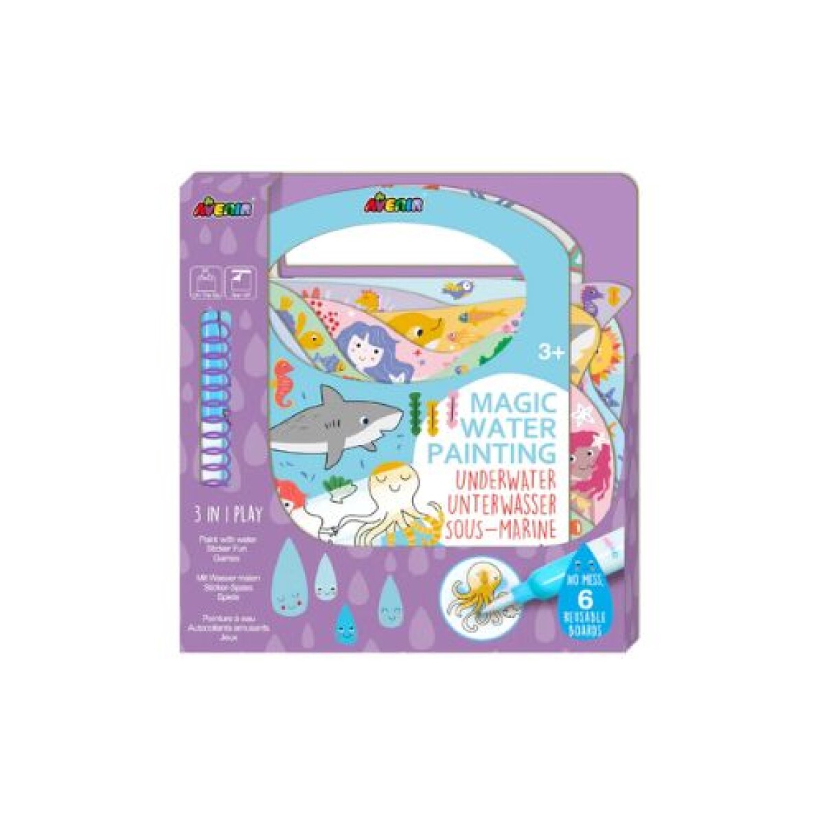 Libro Magico para Pintar con Agua- Mundo Marino - Libro Magico Para Pintar Con Agua- Mundo Marino 