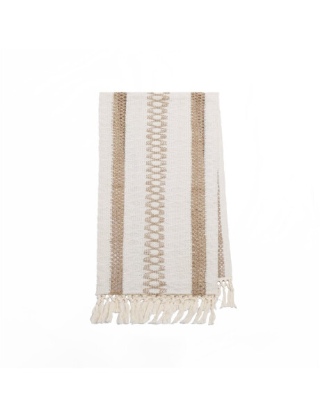 SENDERO 3 LINEAS LINO 30x140CM NATURAL/BLANCO SENDERO 3 LINEAS LINO 30x140CM NATURAL/BLANCO