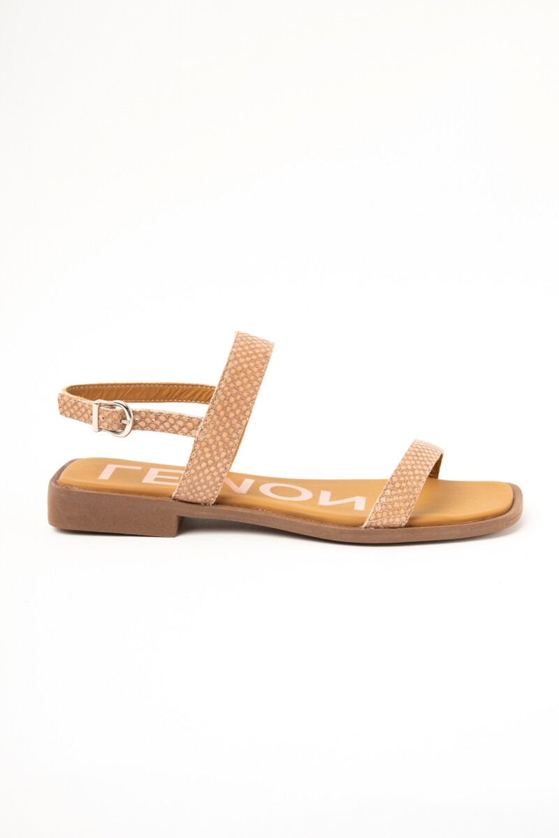 Sandalia Texturada Beige