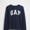 V-FRCH LS LOGO TEE TAPESTRY NAVY