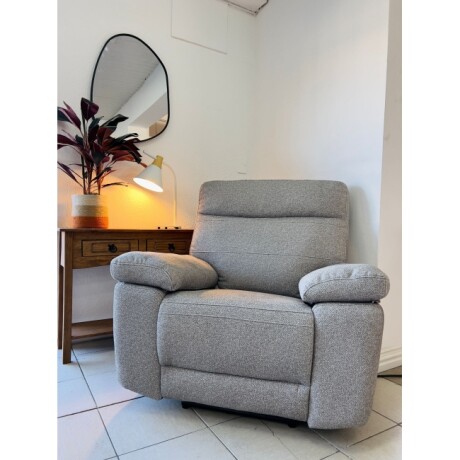 Sillon Recliner 1 Cuerpo Electrico Gris Sillon Recliner 1 Cuerpo Electrico Gris