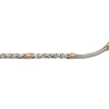 Cadena gargantilla Espiga-Plata y Oro-Sin piedra-CD5036 sinpiedra