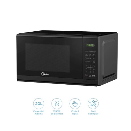 MICROONDAS MIDEA 20 LTS. DIGITAL NEGRO MICROONDAS MIDEA 20 LTS. DIGITAL NEGRO