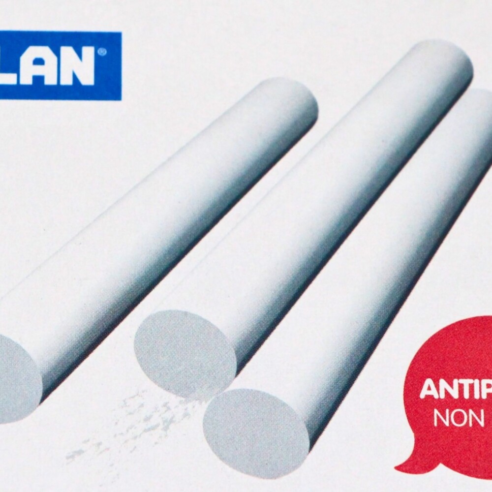 TIZAS BLANCAS MILAN ANTIPOLVO CAJA DE 100 UNIDADES TIZAS BLANCAS MILAN ANTIPOLVO CAJA DE 100 UNIDADES