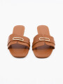 SANDALIA ISOL MARRON MEDIO