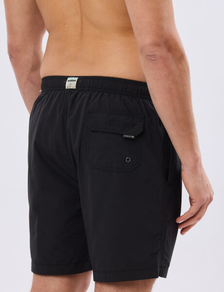 SHORT DE BAÑO LISO Negro
