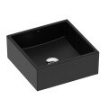 BACHA DE APOYO MODELO BASIC Q5 35x35 CM COLOR NEGRO MATE Bacha De Apoyo Modelo Basic Q5 35x35 Cm Color Negro Mate