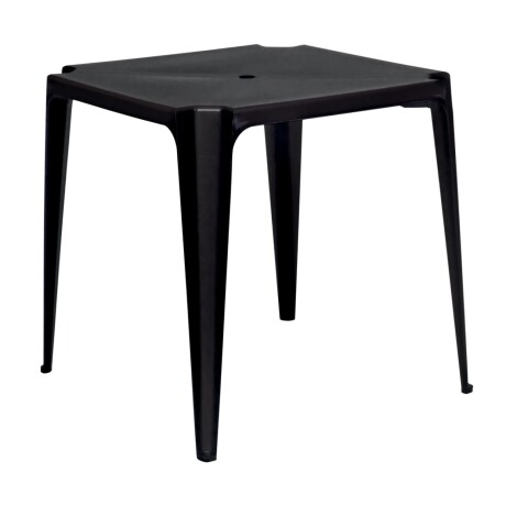 MESA CUADRADA BELA VISTA 70X70X70.5 NEGRA NEGRO