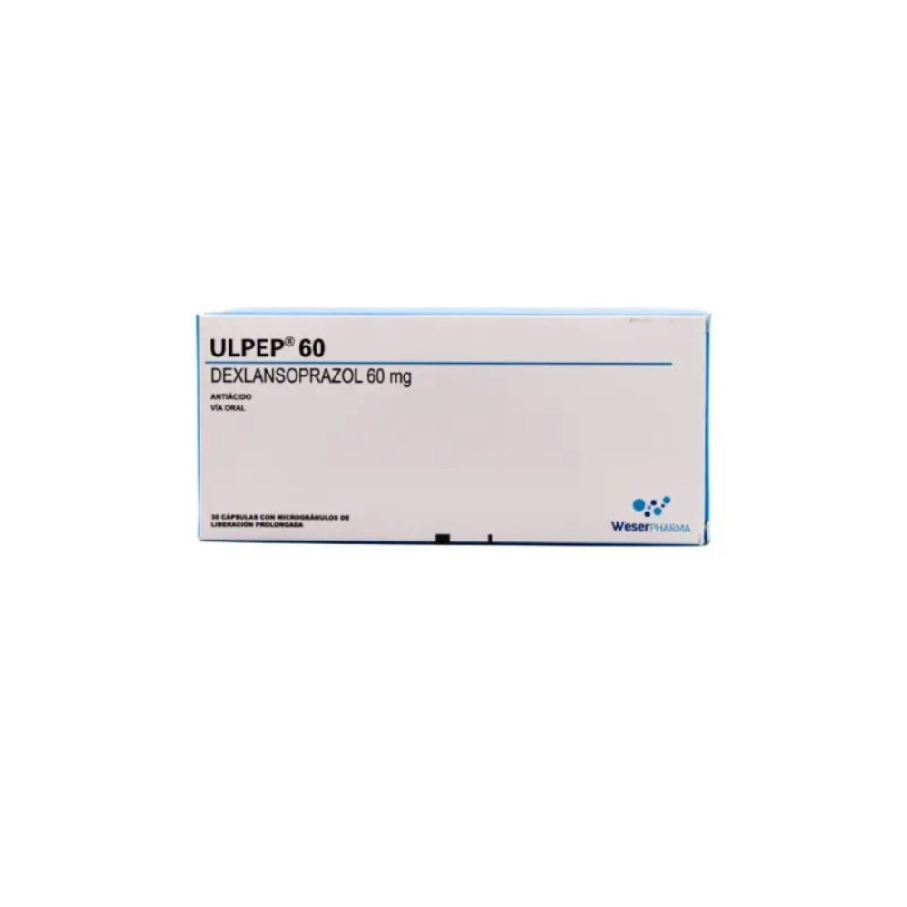 ULPEP 60 MG. CJ X 30 CÁPS. única