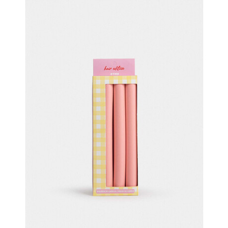 Set De Ruleros Para Pelo Rosa Polvo