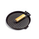 Plancha de hierro grill redonda 24 cm NEGRO