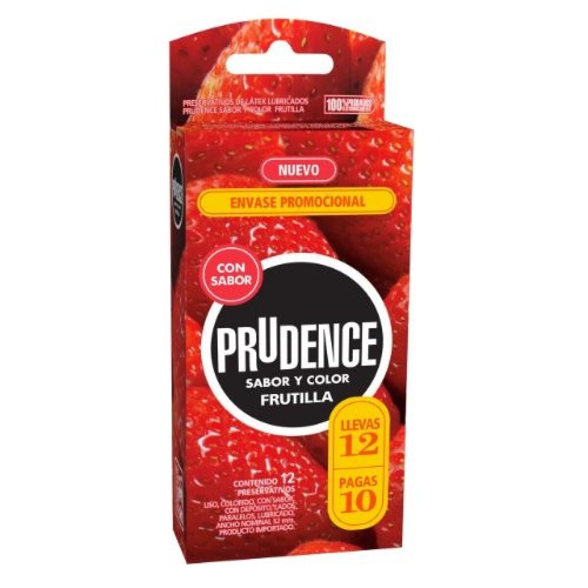 Preservativo Prudence Frutilla 12 Unidades 