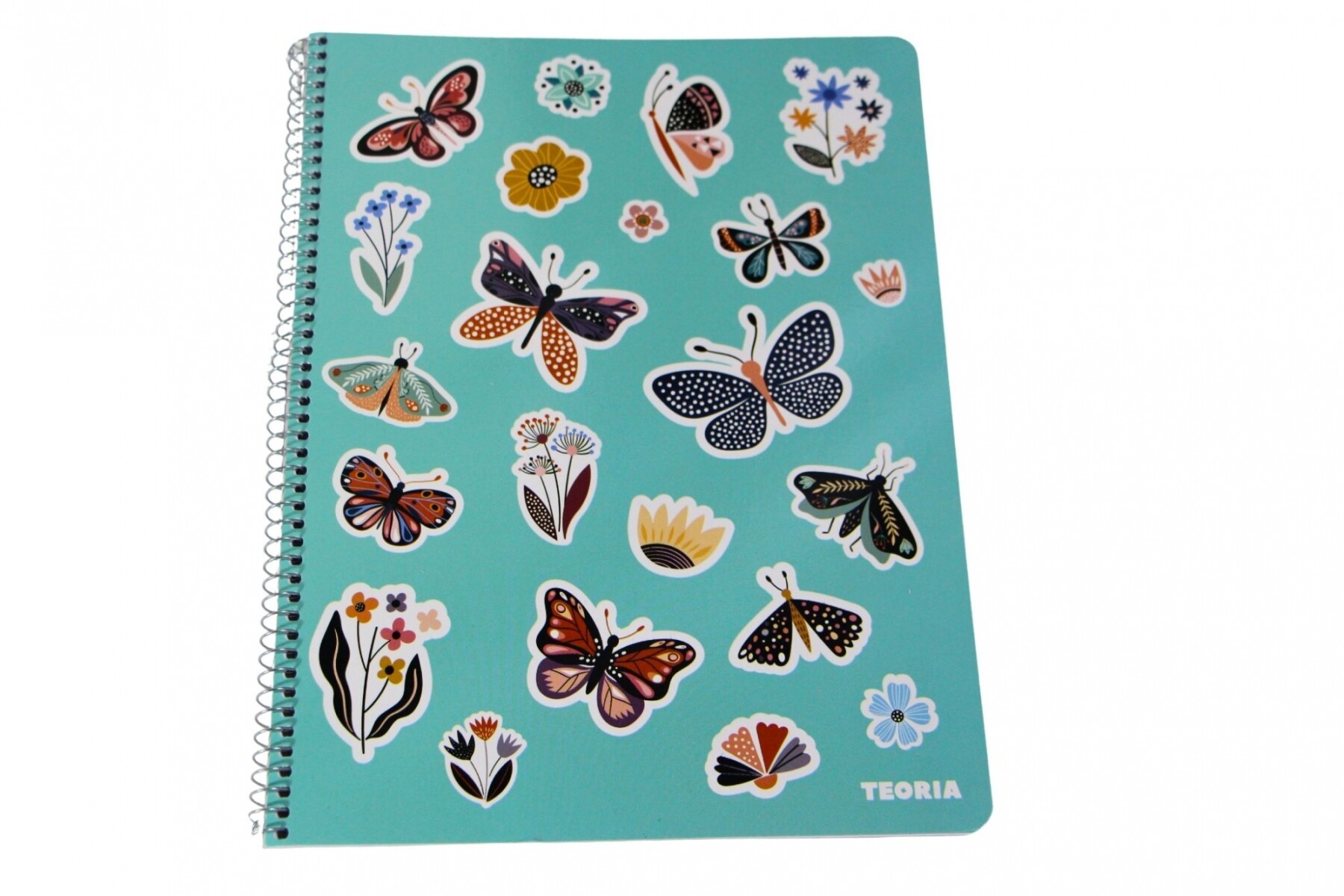 CUADERNOLA TEORIA 70 HOJAS RAYADA - TAPA MARIPOSAS 