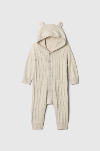 Pijama Con Cierre Botones Bebe Light Heather Grey V2