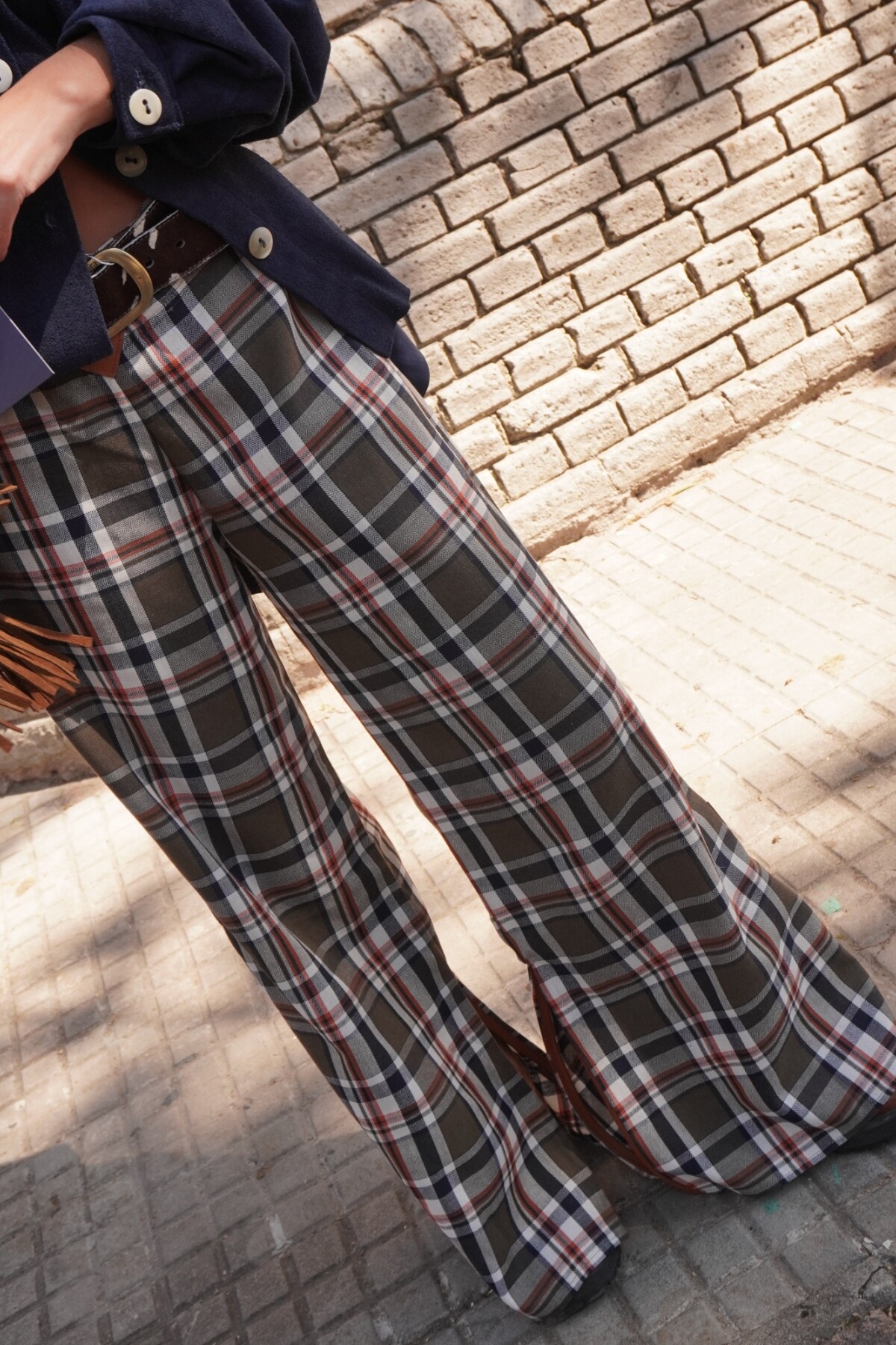 Crazy Pants Vol2 Cuadrillé Verde Seco / Blanco