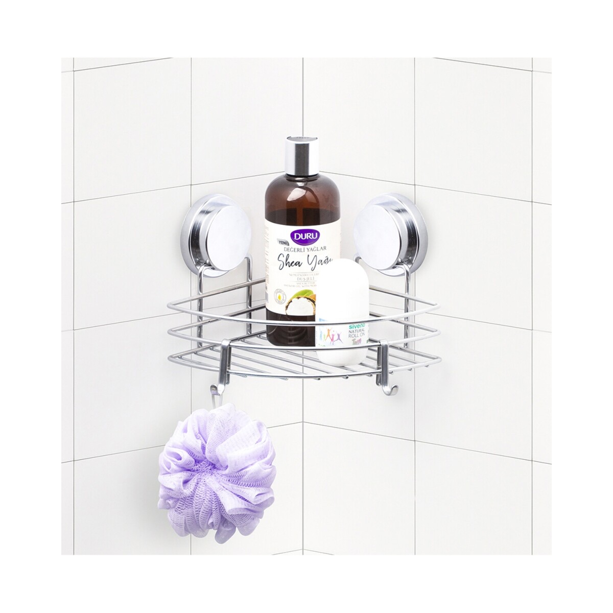 Organizador esquinero Metalife cromado 18cm 