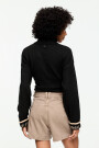 SHORT DENIM TRAPECIO Marron