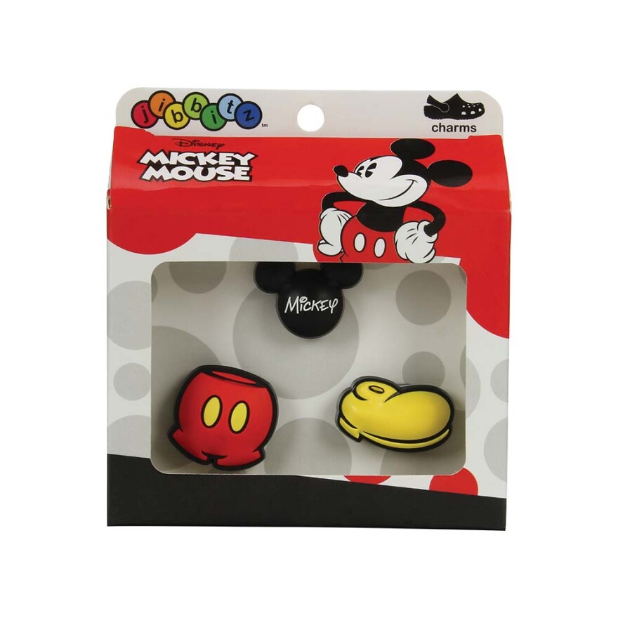 Jibbitz Mickey Mouse Pack3 Multicolor
