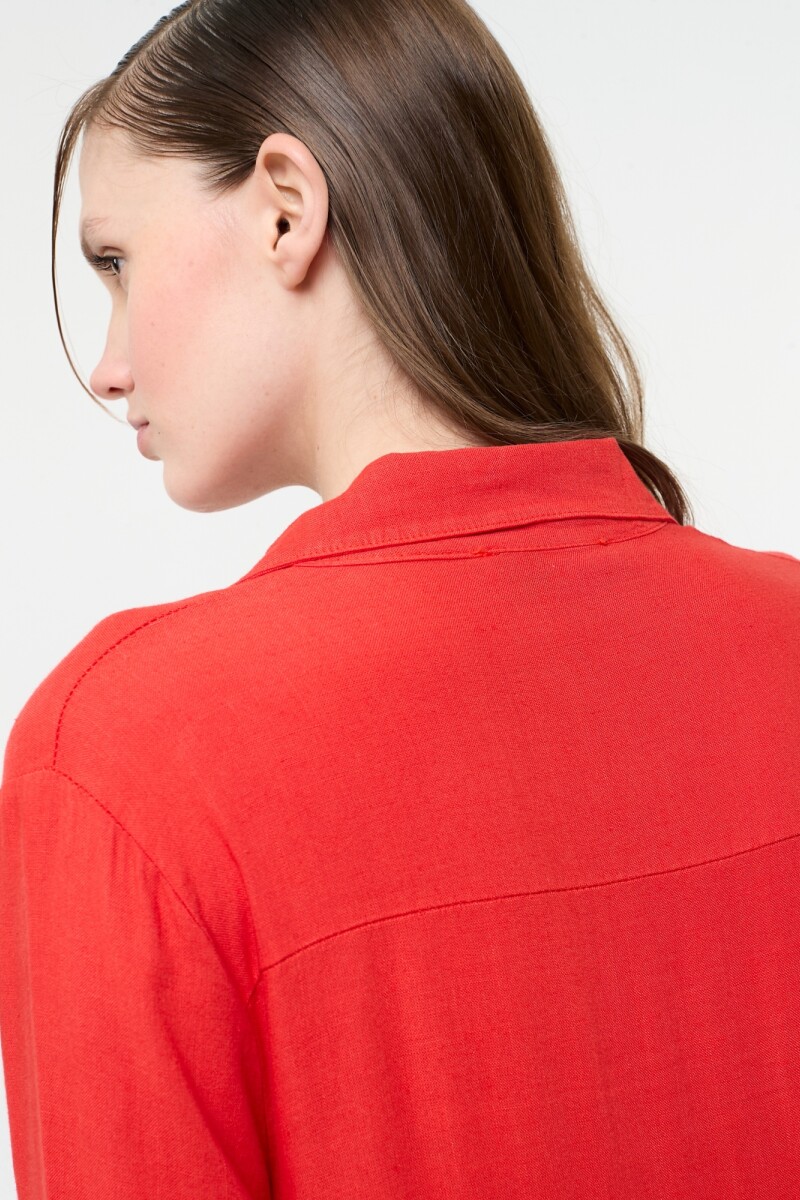 CAMISA LARGA Rojo