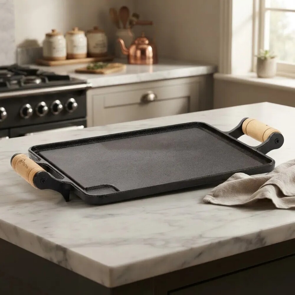 Plancha hierro con asas 38.5x24.2x1 cm SANTANA Plancha hierro con asas 38.5x24.2x1 cm SANTANA