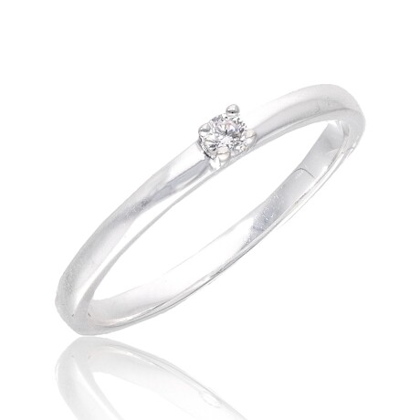 Anillo de plata 925, Solitario con Diamante de Laboratorio de 0.065 cts. Anillo de plata 925, Solitario con Diamante de Laboratorio de 0.065 cts.