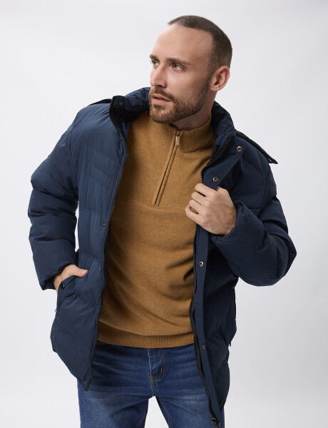 Campera nylon Glacier azul marino