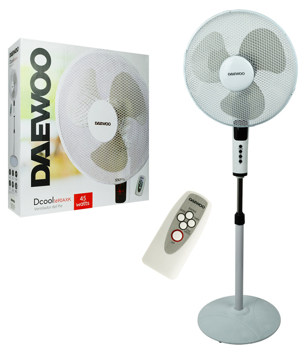 VENTILADOR DAEWOO 45W DE PIE CON CONTROL 