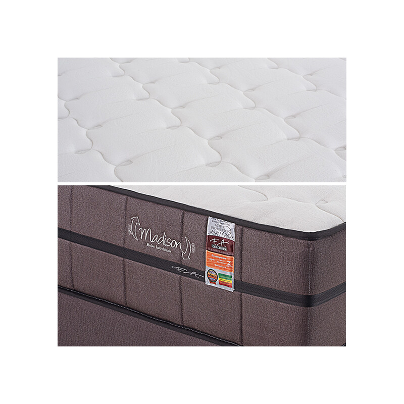 Somier Resorte Madison Extra King 193 x 203 x 67