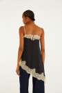 VESTIDO LENCERO CORTO Negro