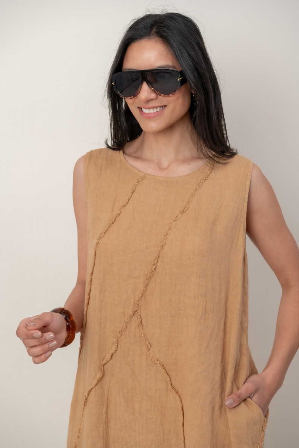 VESTIDO TIALLI Camel