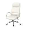 Silla de oficina Cromada 4 Posiciones 90.5cm Blanco