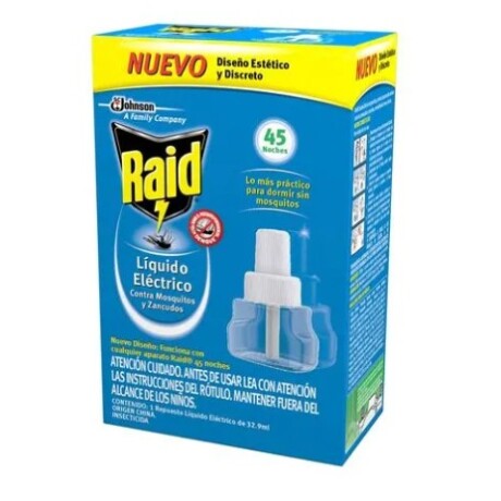 Raid repuesto líquido eléctrico 45 noches Raid repuesto líquido eléctrico 45 noches