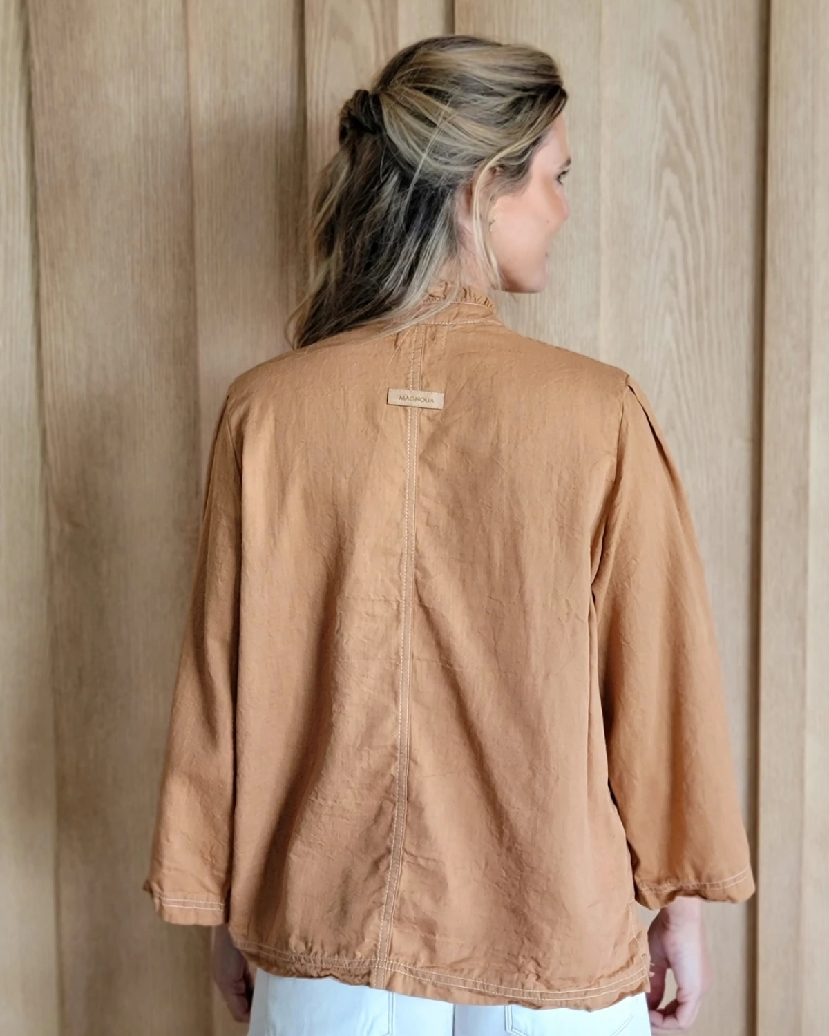 Camisa Dinamarca camel 2