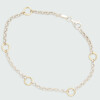 Pulsera Rona de Moon en plata 925 con detalles en oro 18k Pulsera Rona de Moon en plata 925 con detalles en oro 18k