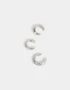 Bijou Cuff Set De Earcuffs - Plateado