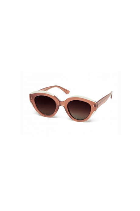 Lentes Tiwi Anne Bicolor Shiny Coconut/beige With Brown Gradient Lenses