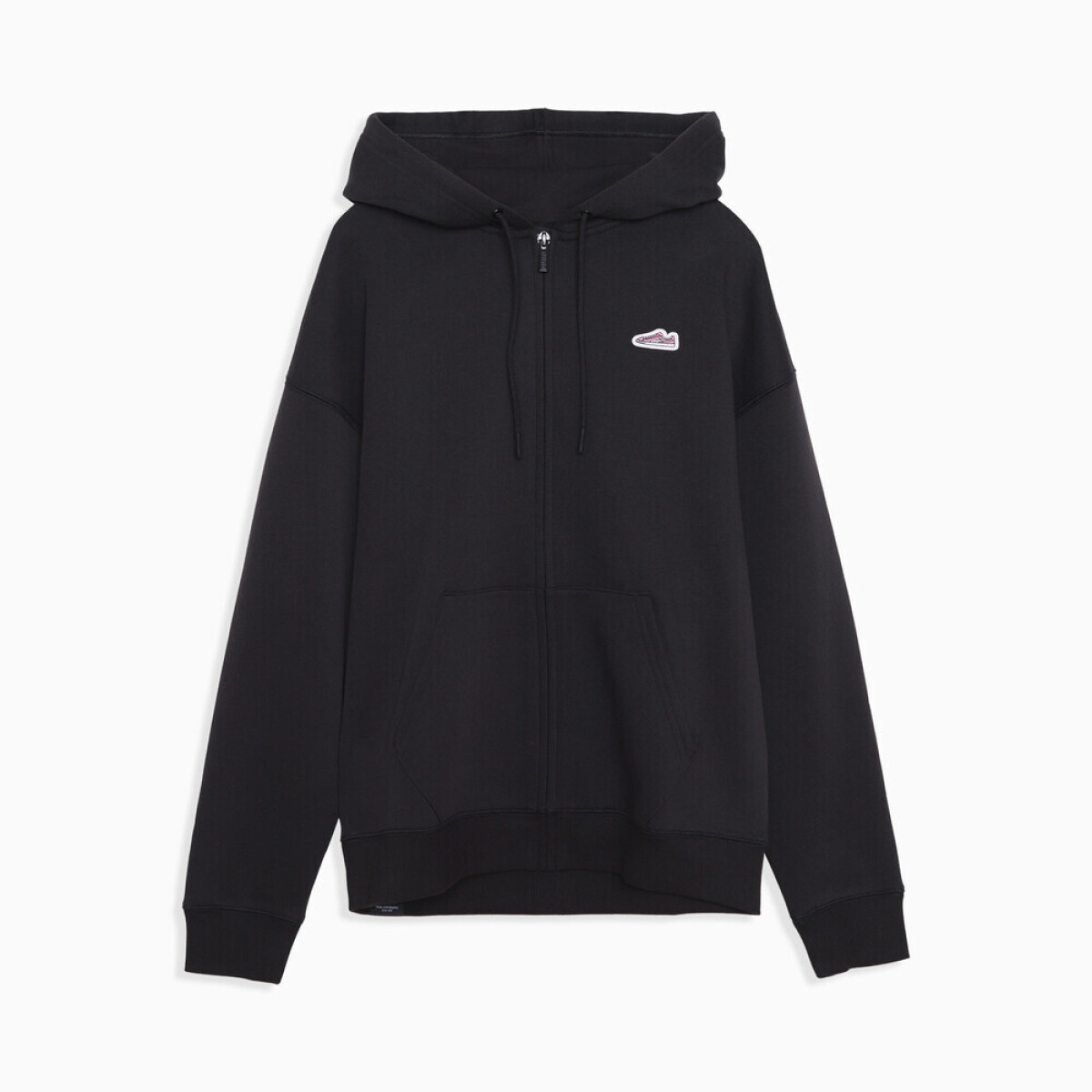 Suede FZ Hoodie - Black 