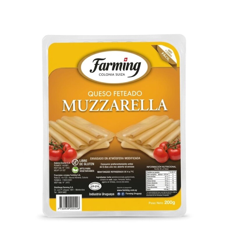 MUZZARELLA FETEADA 200G MUZZARELLA FETEADA 200G