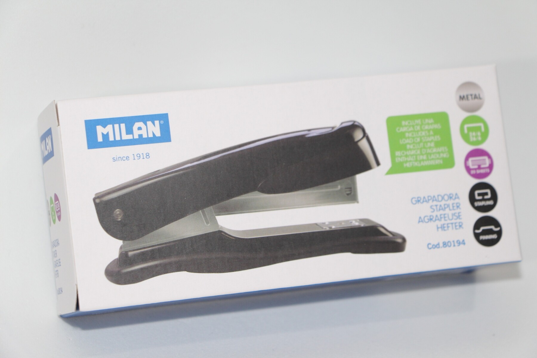 MAQUINA ABROCHADORA MILAN 80194 METAL 