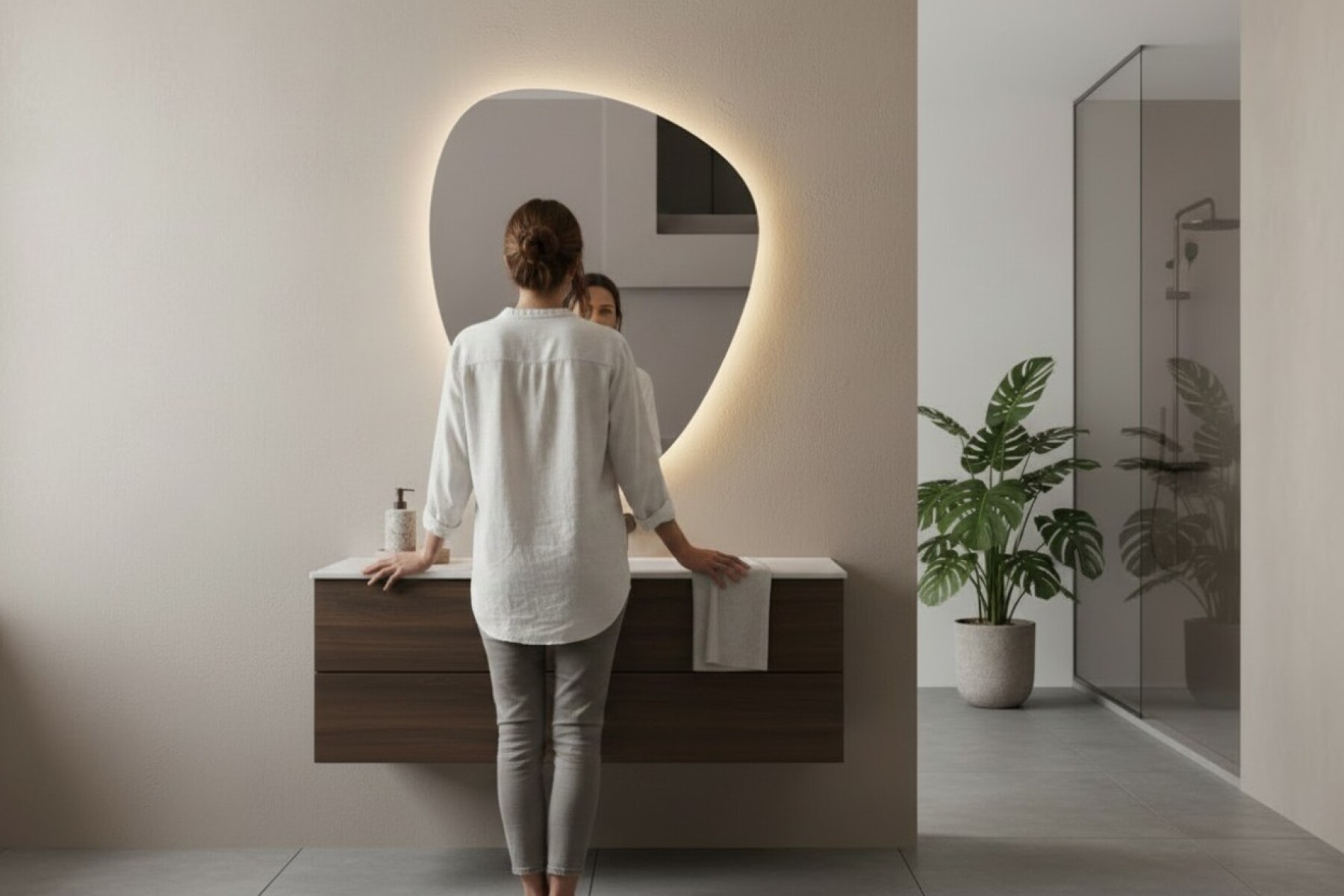 Espejo Irregular Led Lk307 