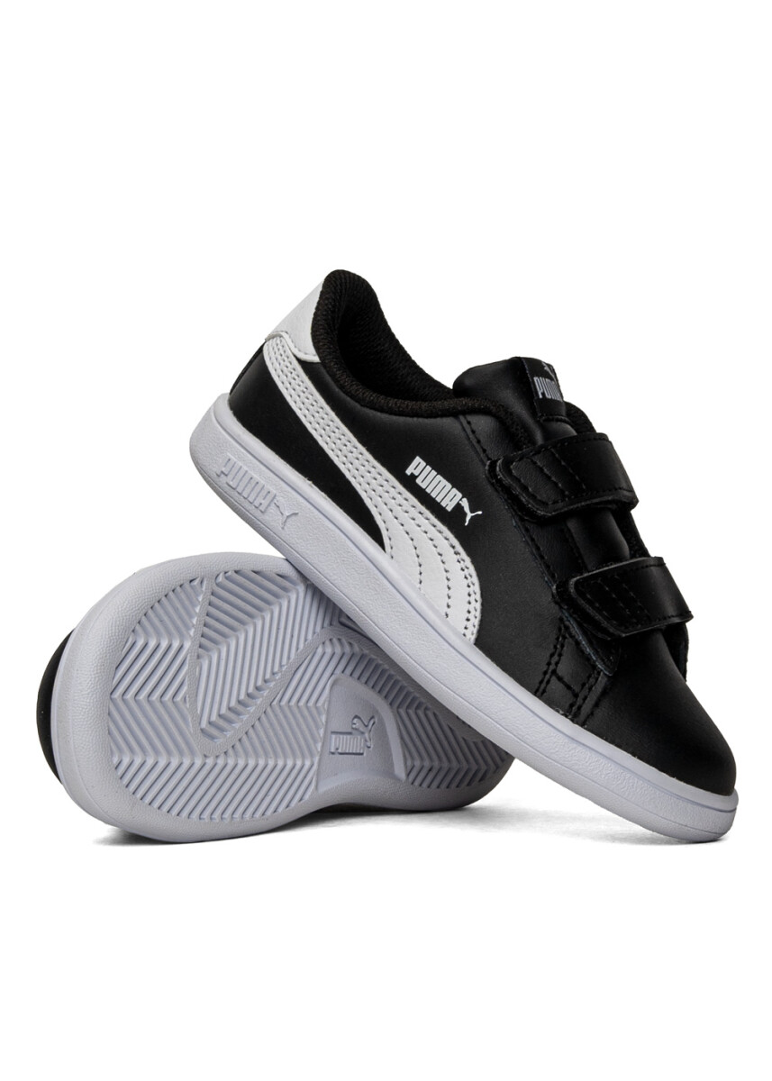 Champion Puma Smash 3.0 L V Niño Negro/Blanco - NEGRO 