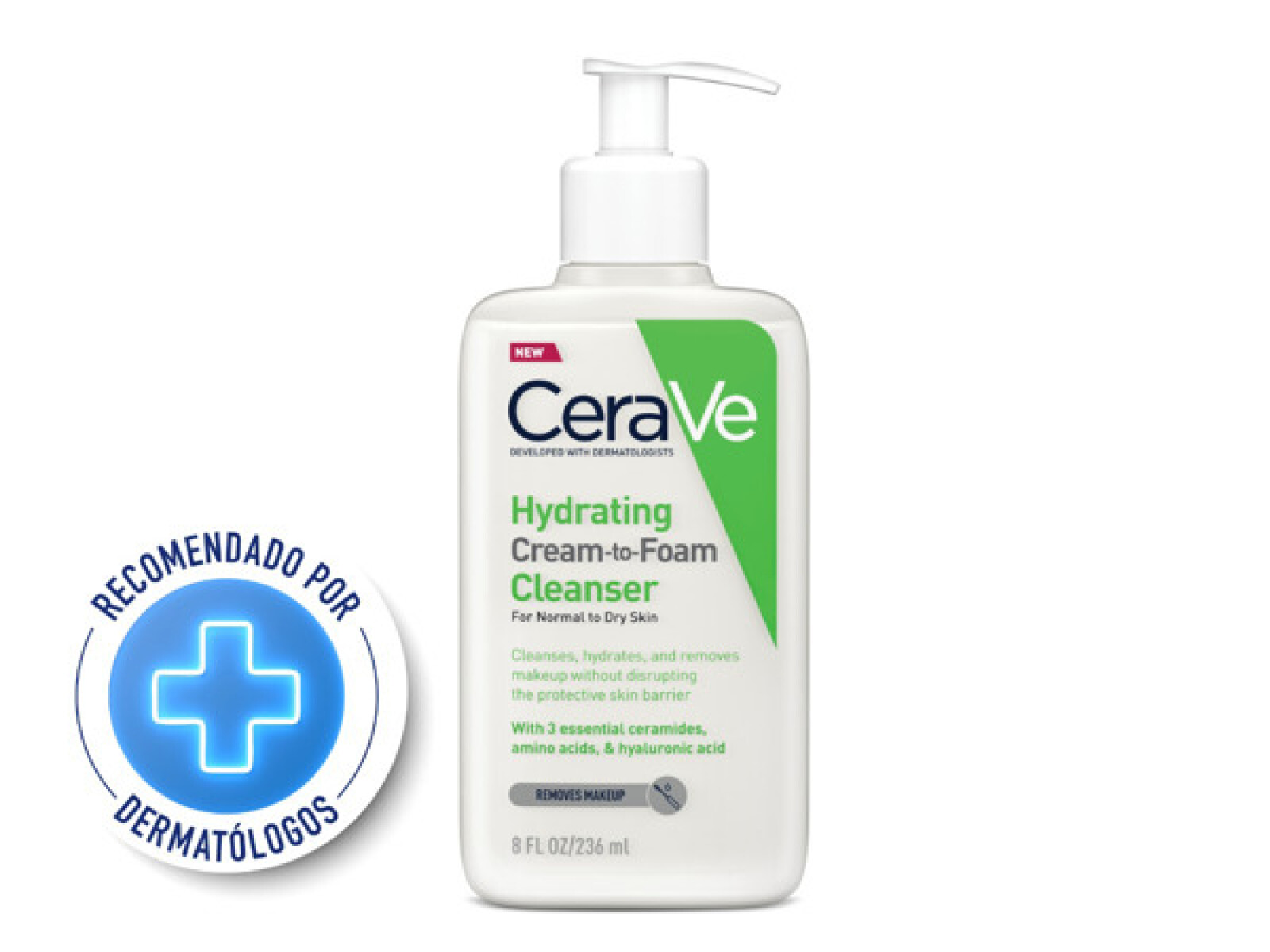 CERAVE LIMPIADORA CREMA ESPUMA 236 ml 