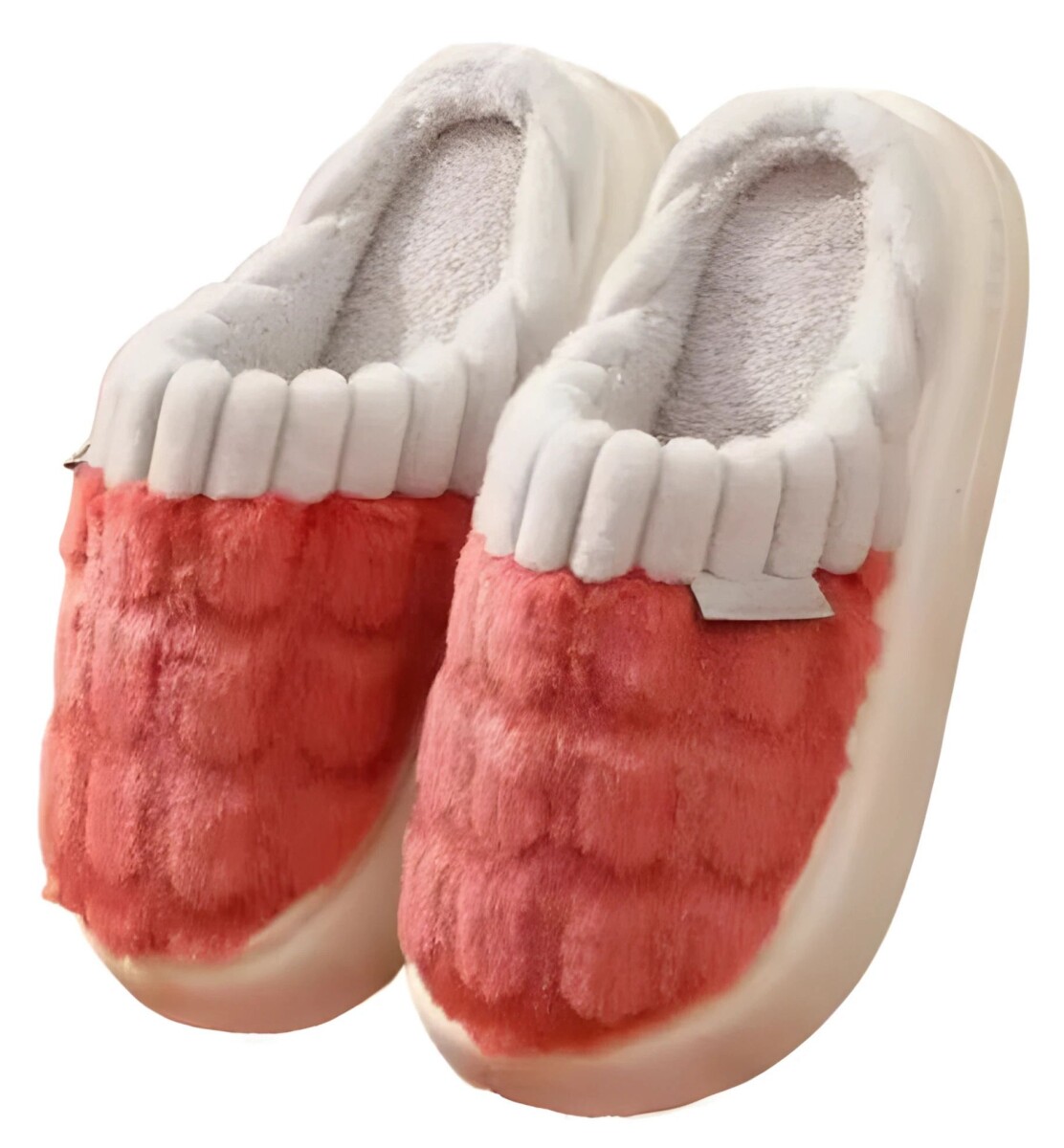Pantufla de Felpa Super Abrigadas Antideslizante Unisex - Salmón 